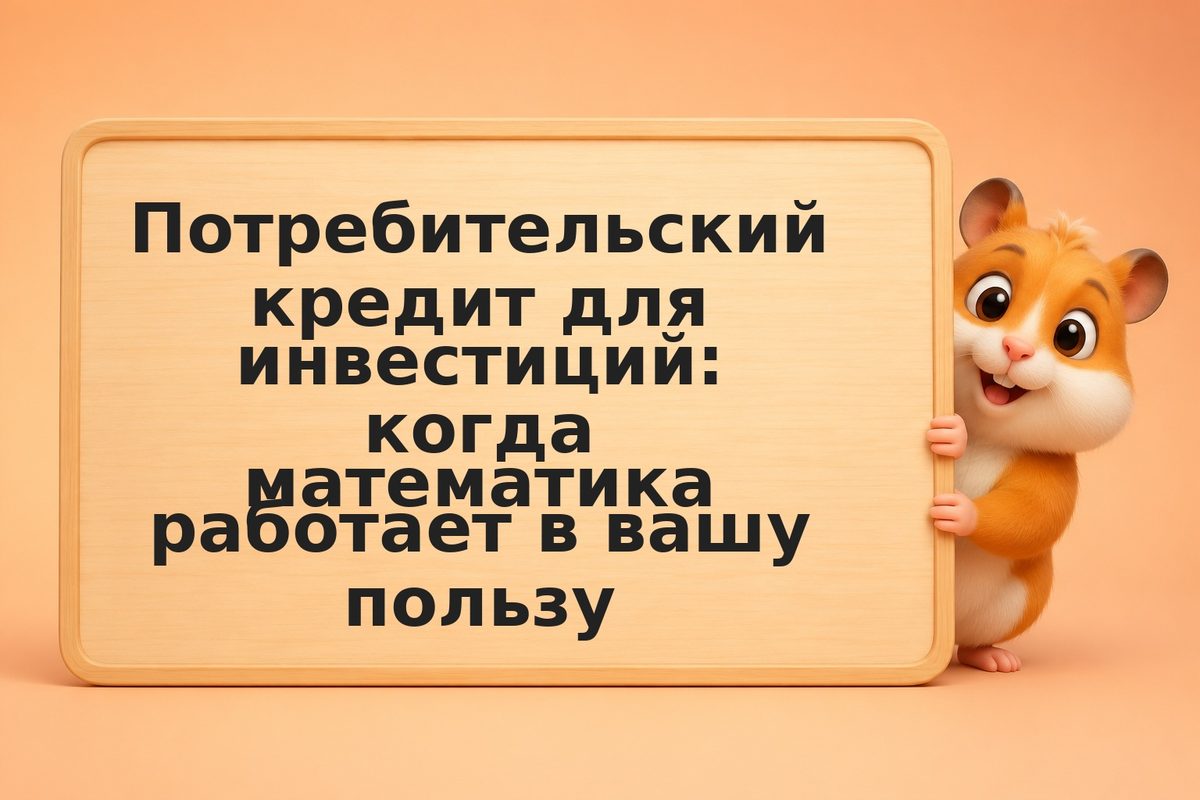 Потребительский кредит для инвестиций: когда математика работает в вашу пользу