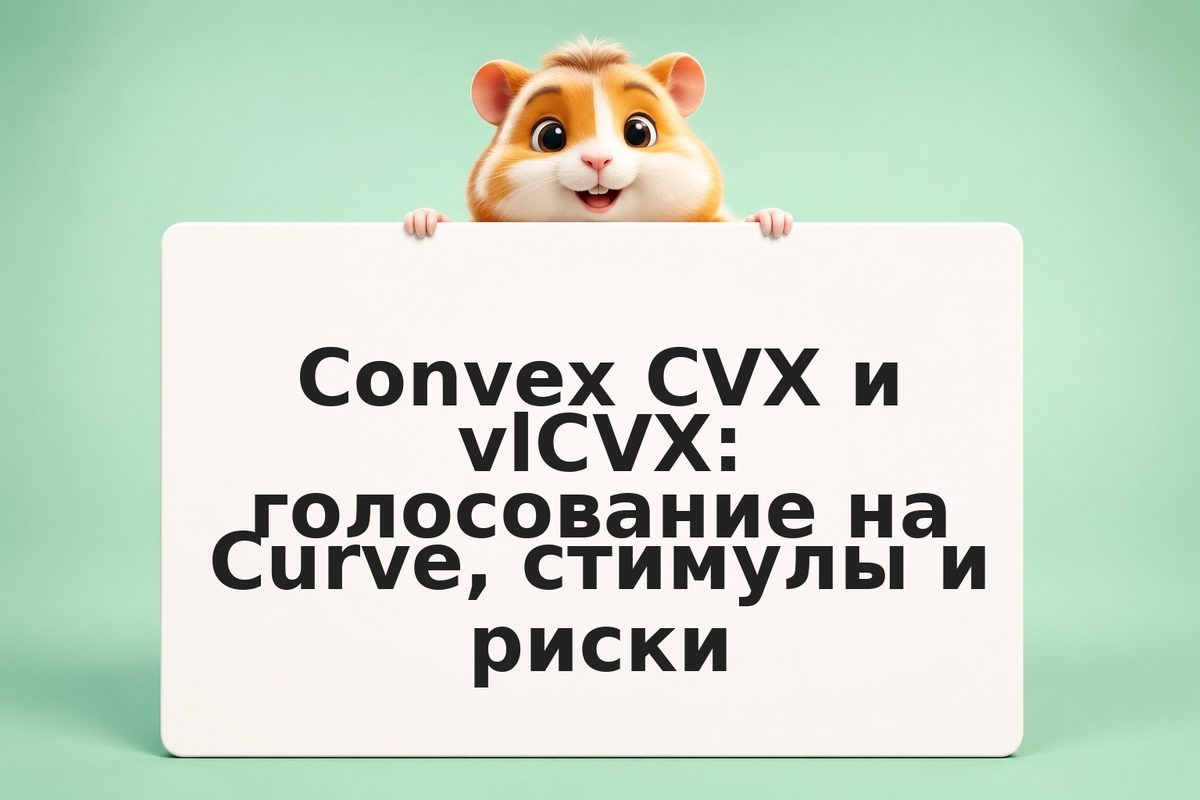 Convex CVX и vlCVX: голосование на Curve, стимулы и риски