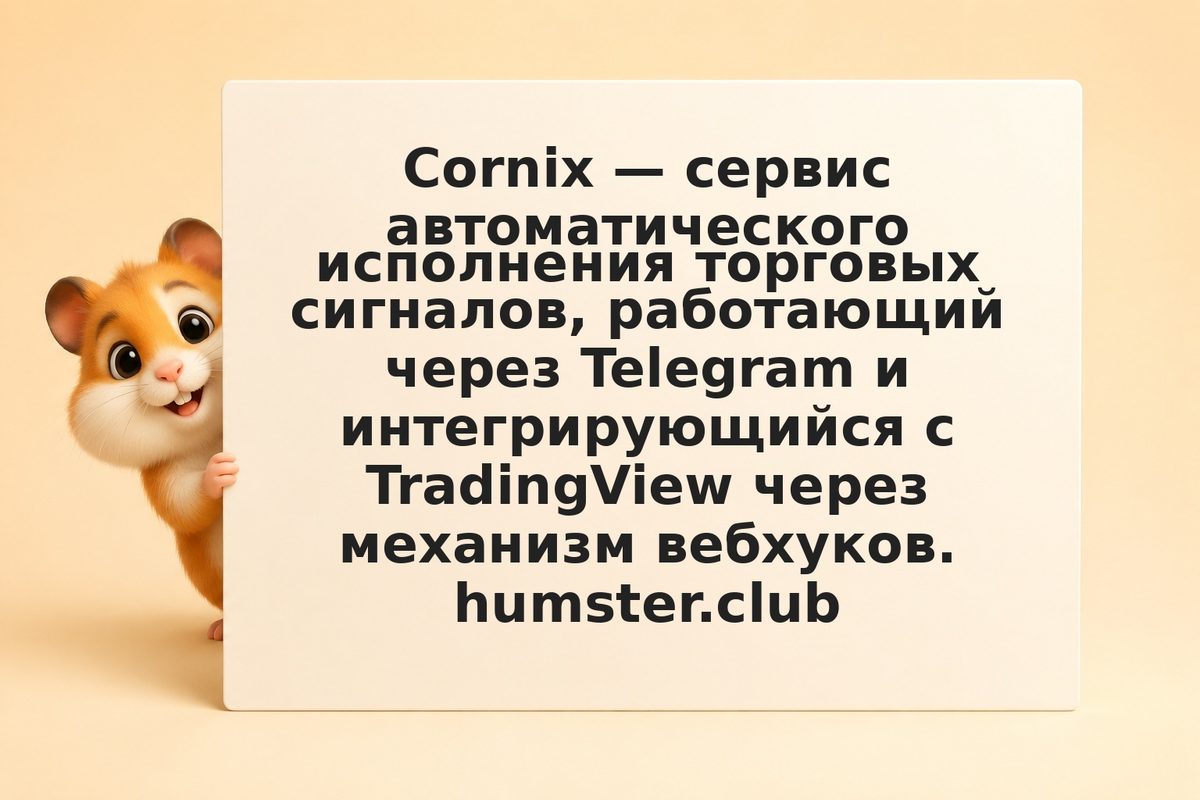 Cornix: бот для автоматизации торговли по сигналам TradingView
