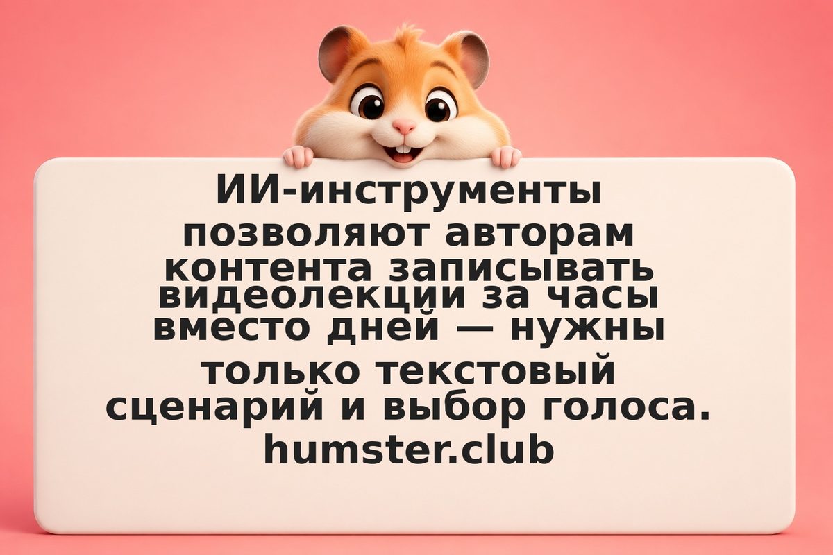Как создать видеокурс на ИИ: от сценария к готовым лекциям