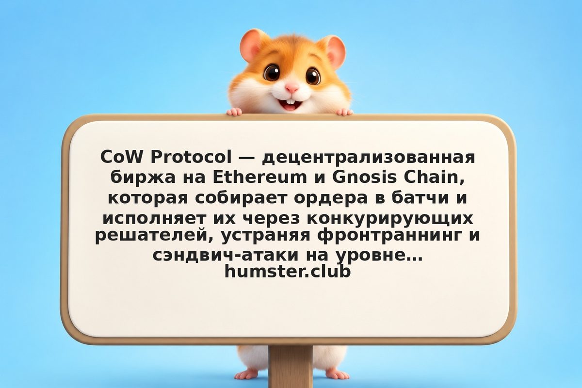 CoW Protocol: как торговать без MEV и фронтраннинга