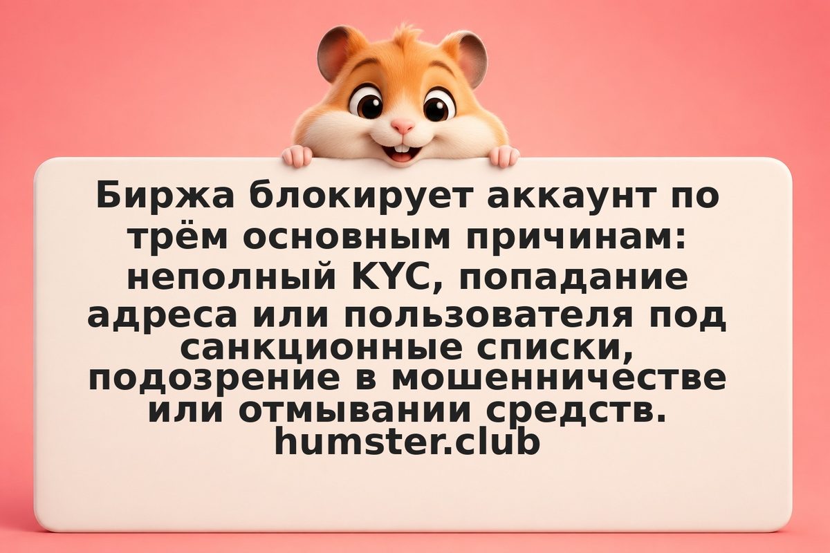 Заблокировали счёт на крипто-бирже: причины, апелляция, вывод средств