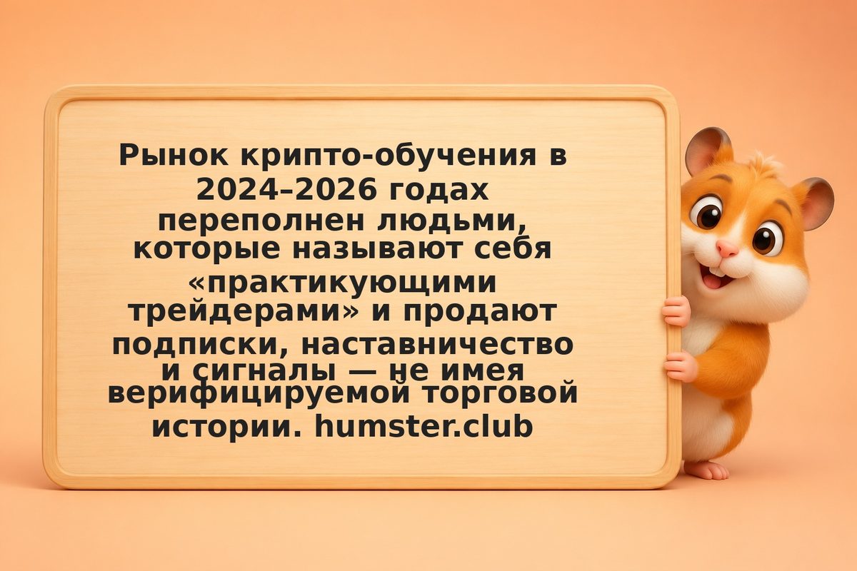 Крипто-коач против реального трейдера: как верифицировать опыт и не платить за в