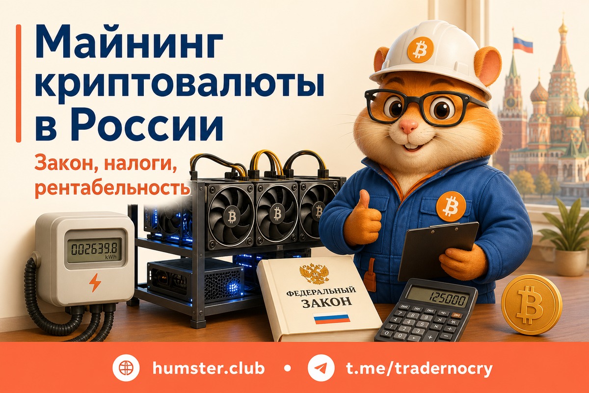 Майнинг крипты в РФ: регуляторика и налоги