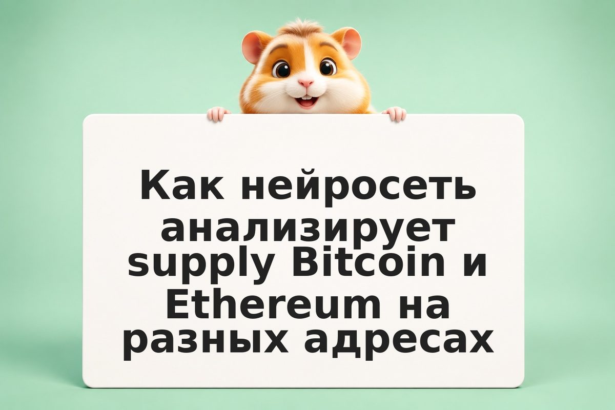Как нейросеть анализирует supply Bitcoin и Ethereum на разных адресах