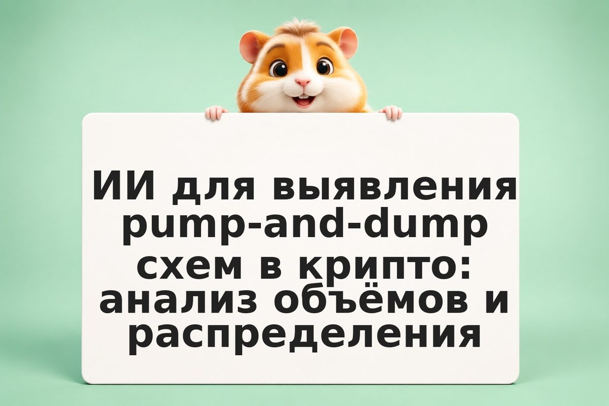 ИИ для выявления pump-and-dump схем в крипто: анализ объёмов и распределения