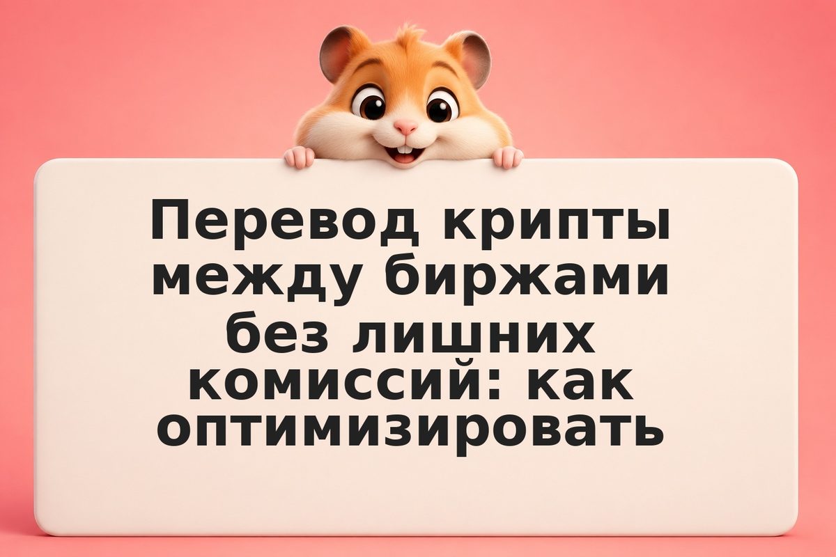 Перевод крипты между биржами без лишних комиссий: как оптимизировать