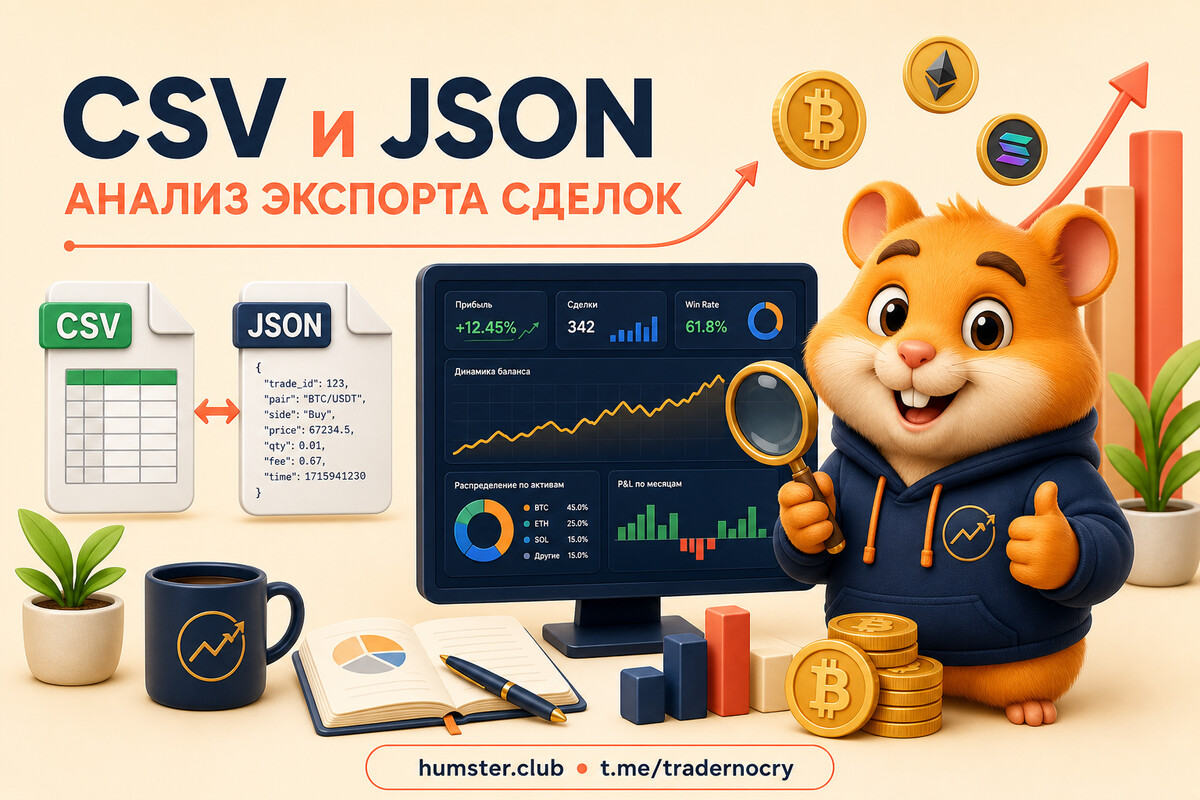 Экспорт сделок из брокерских систем: CSV, JSON, стандартизация и анализ
