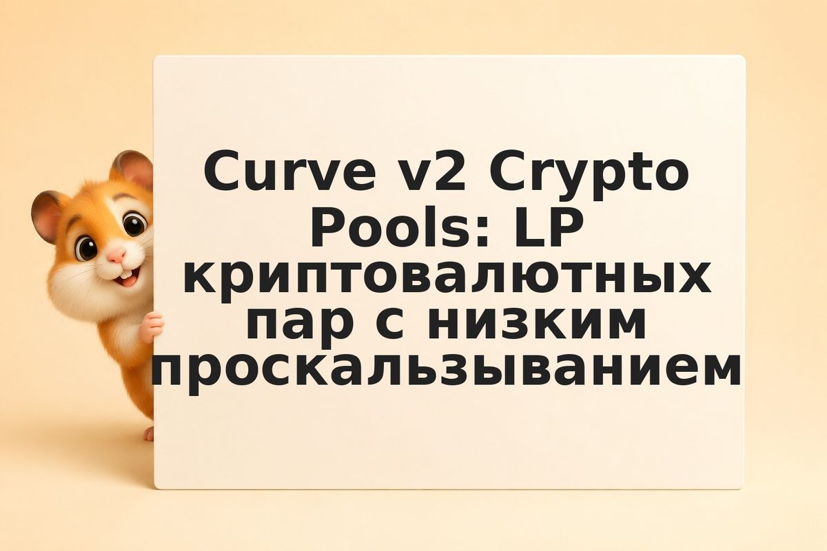 Curve v2 Crypto Pools: LP криптовалютных пар с низким проскальзыванием
