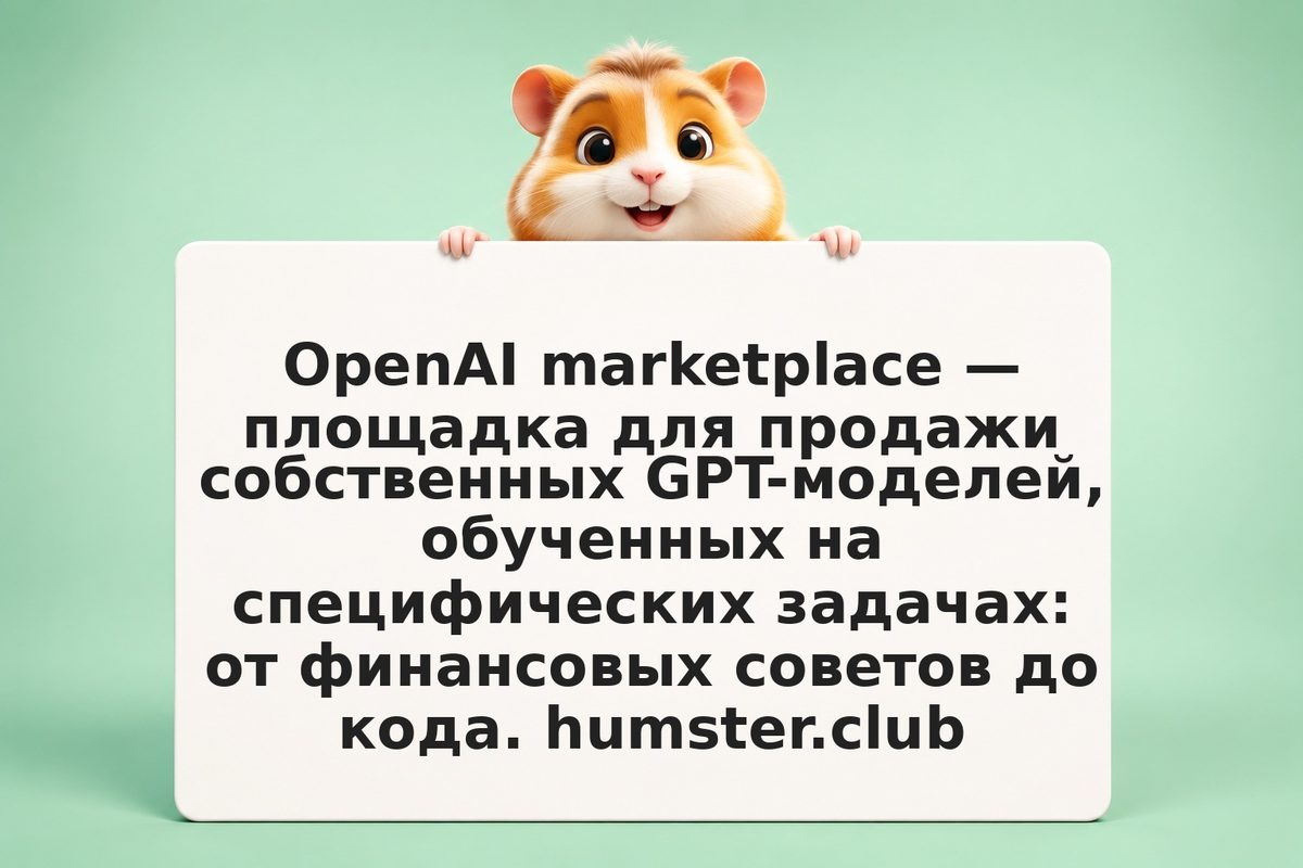 GPT в OpenAI marketplace: как создать и монетизировать свой AI-помощник