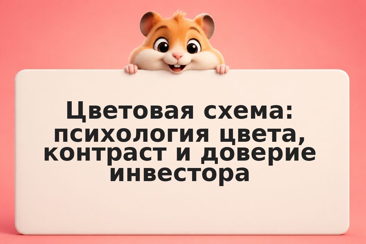 Цветовая схема: психология цвета, контраст и доверие инвестора