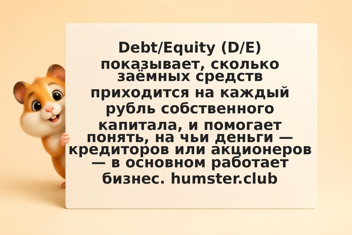 Debt/Equity: долговая нагрузка