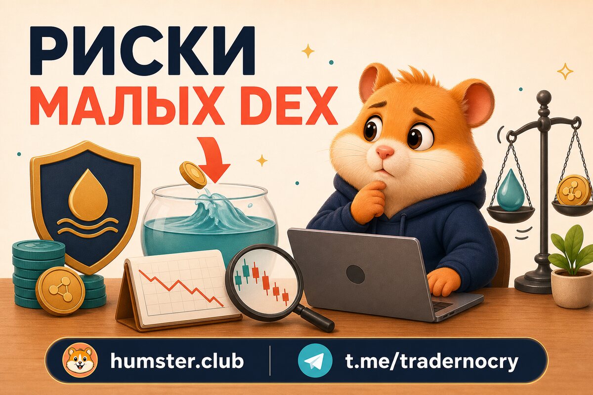 Риски малых DEX: низкая ликвидность, поддельная цена и манипуляция