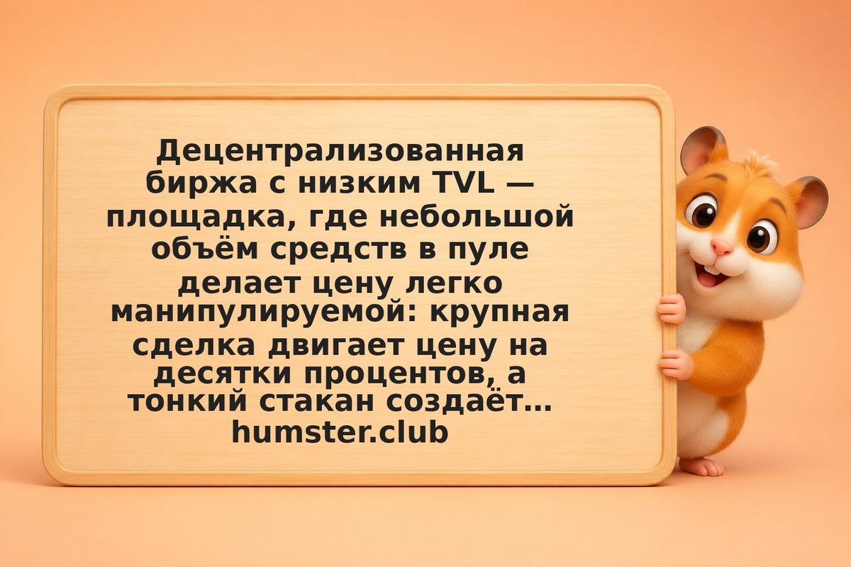 Риски малых DEX: низкая ликвидность, поддельная цена и манипуляция