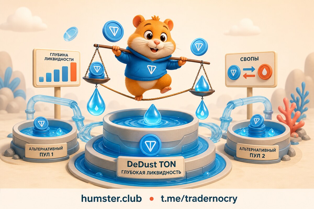 DeDust и STON.fi: сравнение главных DEX на TON по комиссиям, ликвидности и UI