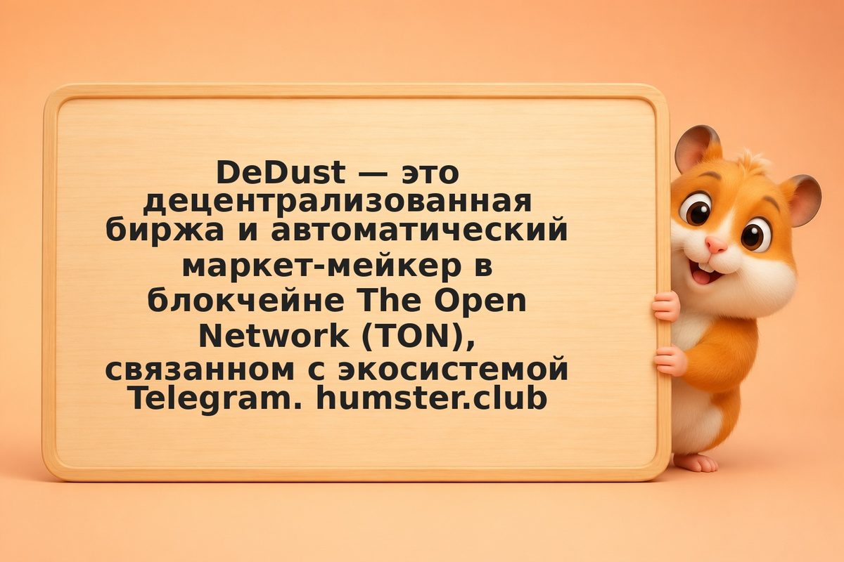 DeDust: предоставление ликвидности на DEX в сети TON