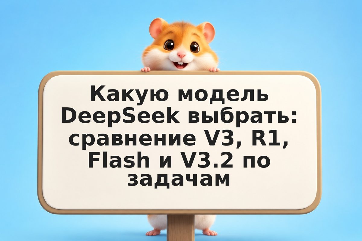 Какую модель DeepSeek выбрать: сравнение V3, R1, Flash и V3.2 по задачам