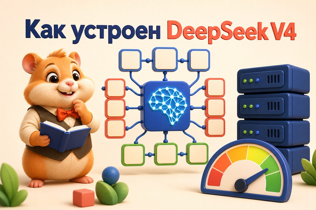 DeepSeek V4: архитектура Mixture of Experts, гибридное обучение и реальные бенчм