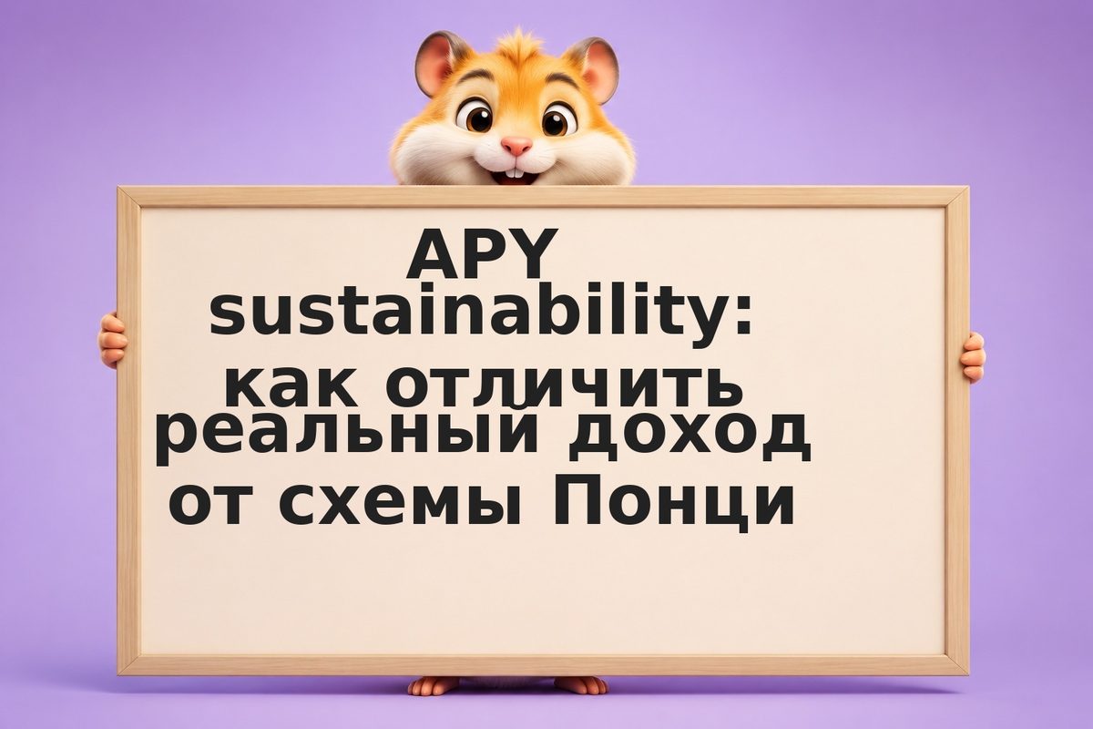 APY sustainability: как отличить реальный доход от схемы Понци
