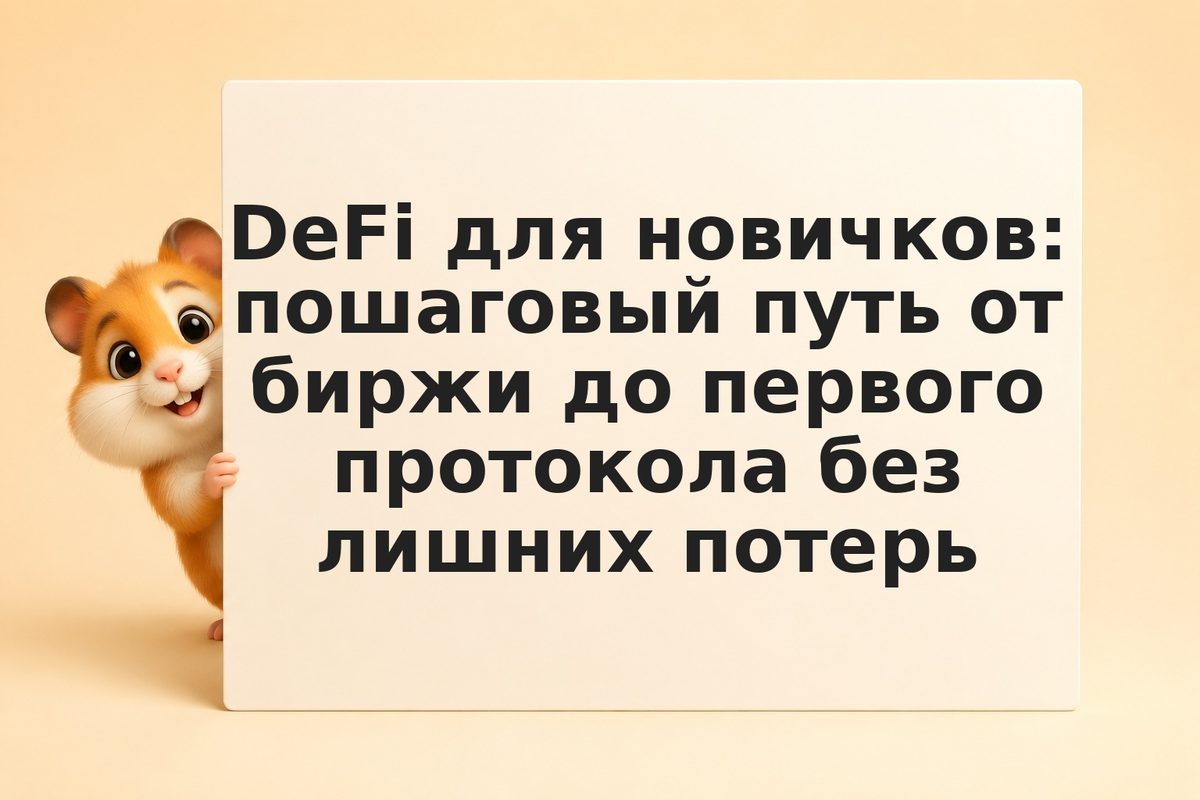 DeFi для новичков: пошаговый путь от биржи до первого протокола без лишних потер