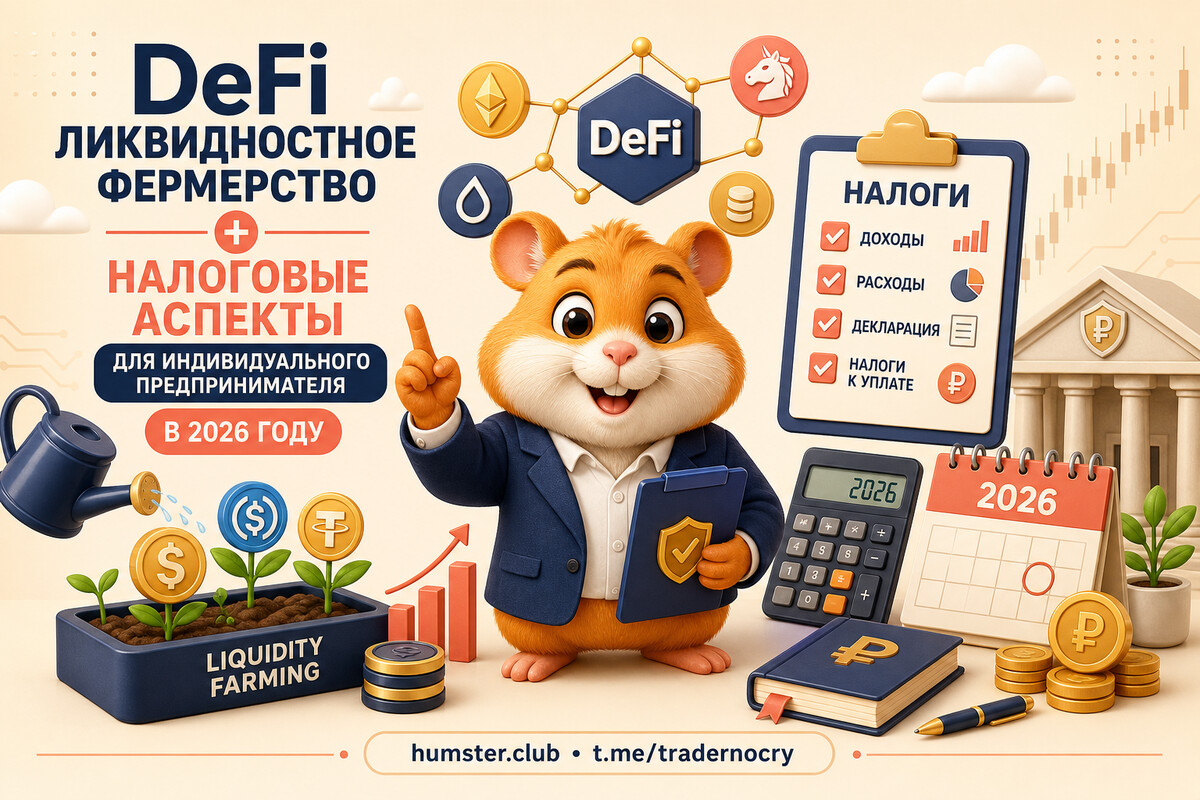 Налоги на DeFi-фарминг и пулы ликвидности в России 2026: как считать доход и пла