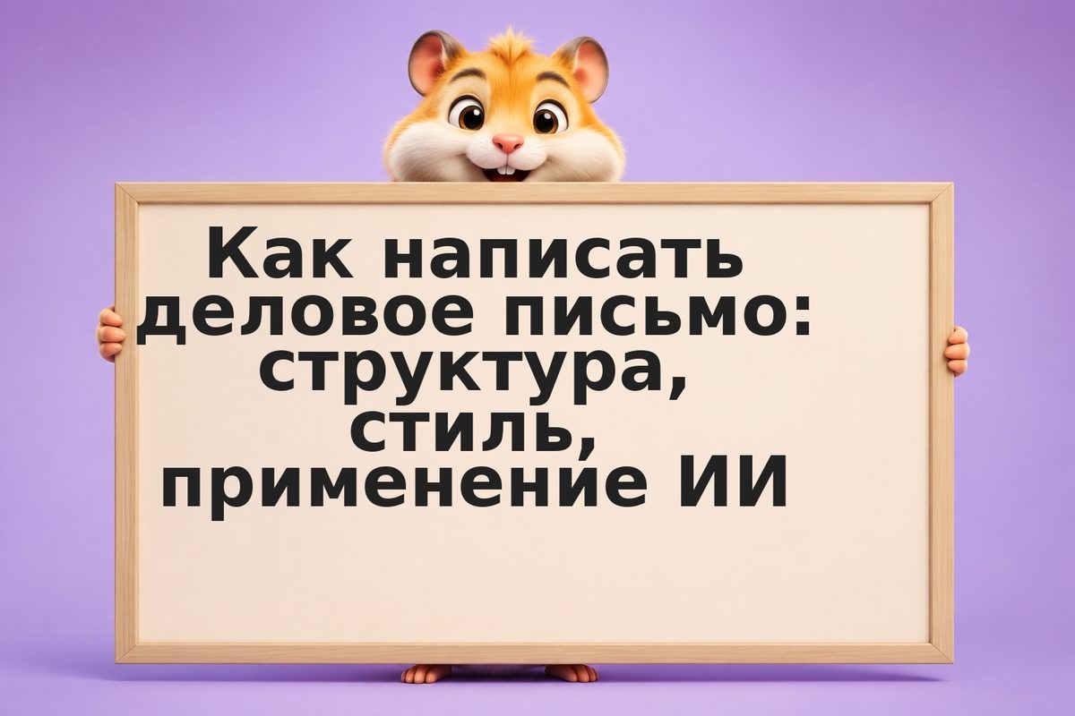 Как написать деловое письмо: структура, стиль, применение ИИ