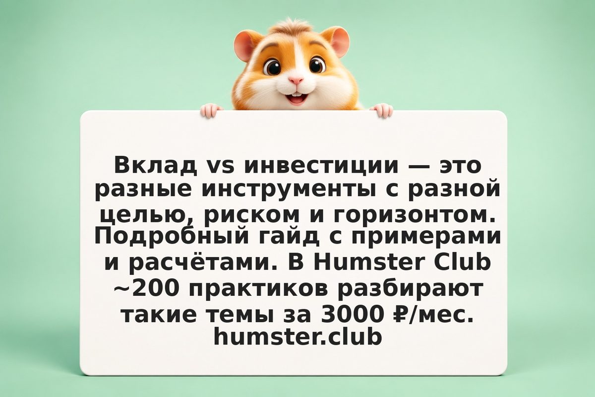 Вклад или инвестиции?