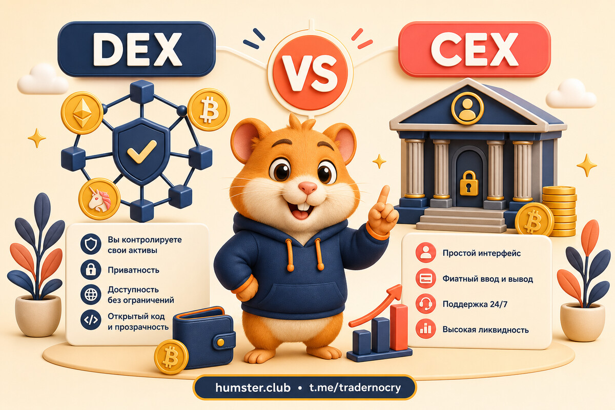 DEX vs CEX: что выбрать новичку в 2026 году