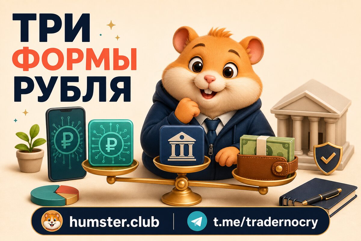 Цифровой рубль vs наличные vs безналичные