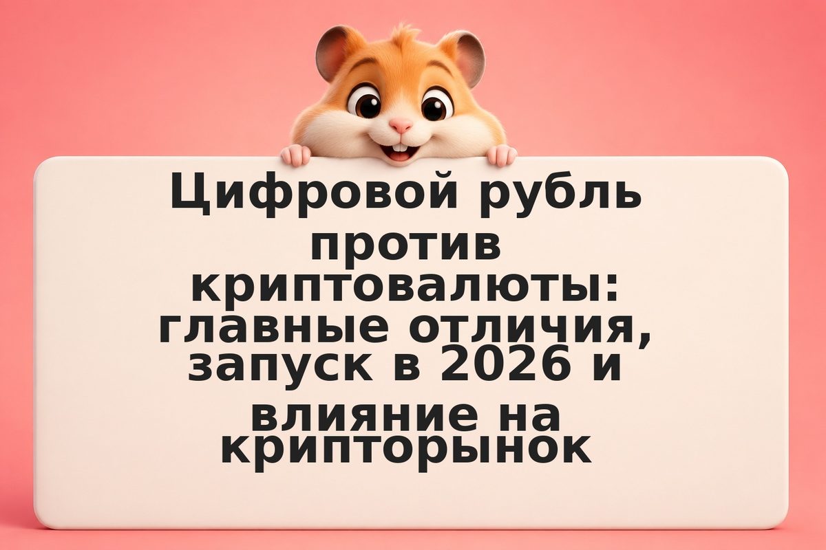 Цифровой рубль против криптовалюты: главные отличия, запуск в 2026 и влияние на 