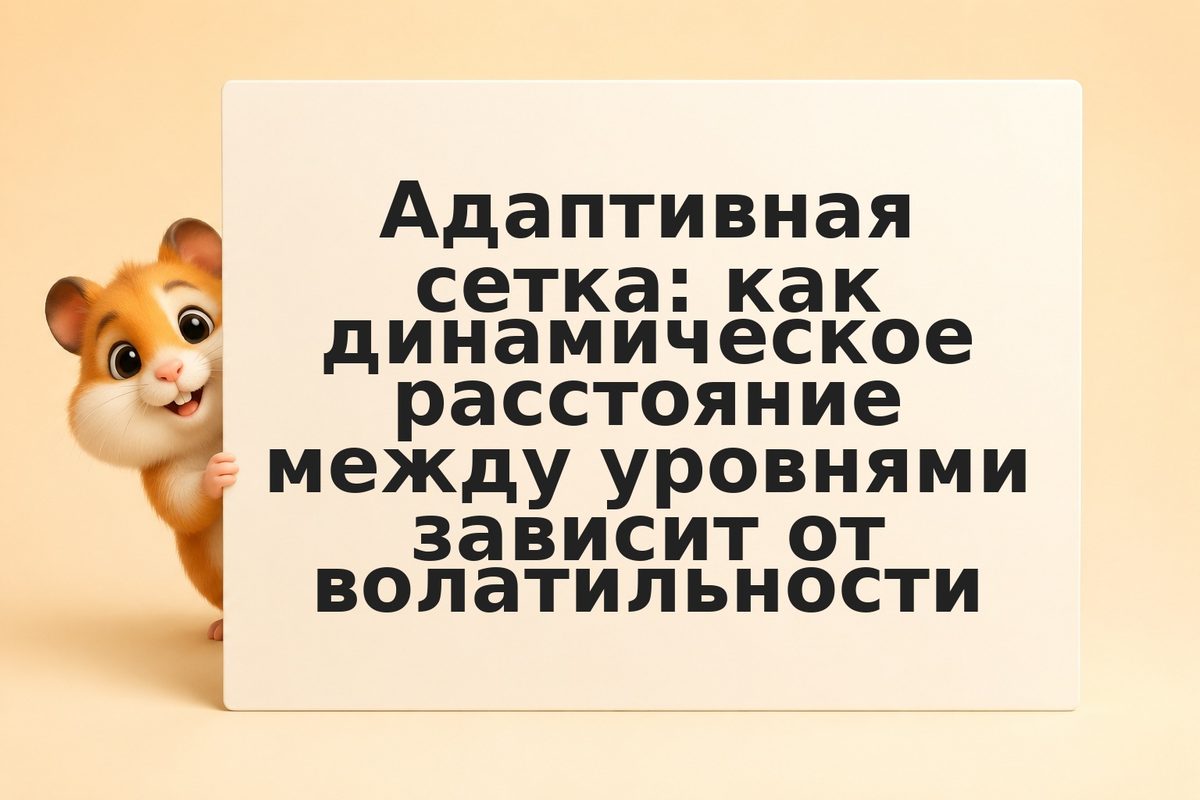 Адаптивная сетка: как динамическое расстояние между уровнями зависит от волатиль