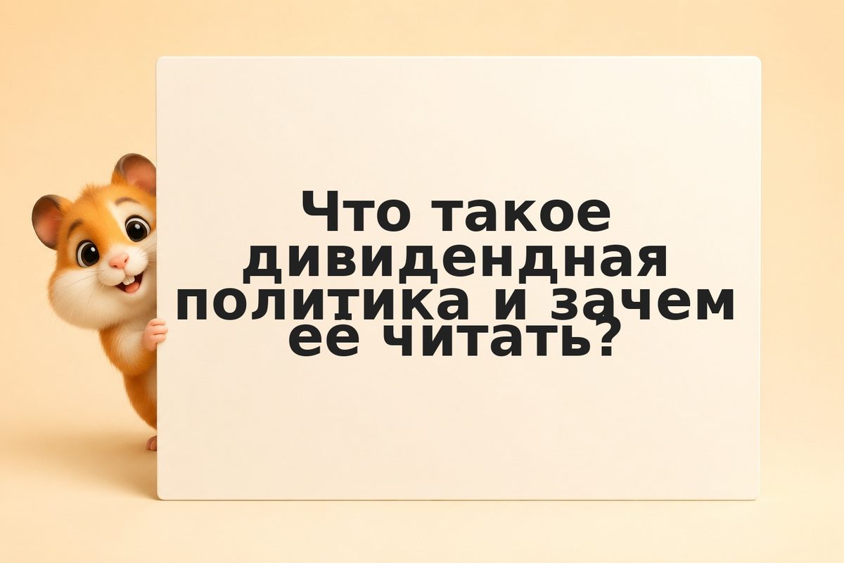 Дивидендная политика компании