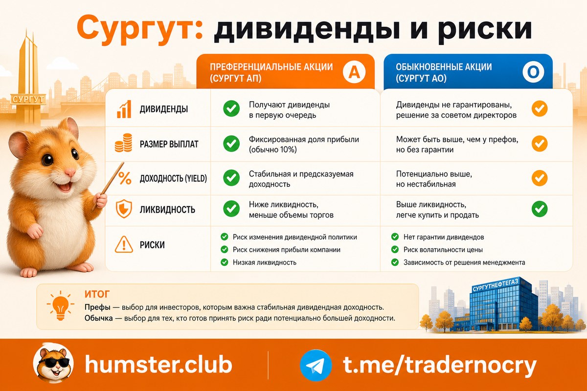 Дивиденды Сургутнефтегаза 2026: размер, дата отсечки, история
