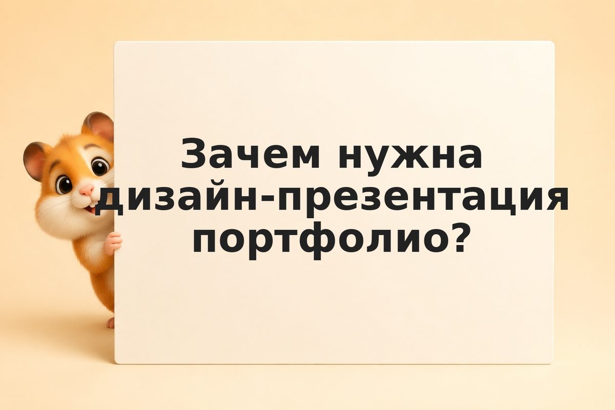 Как оформить дизайн-презентацию портфолио с ИИ