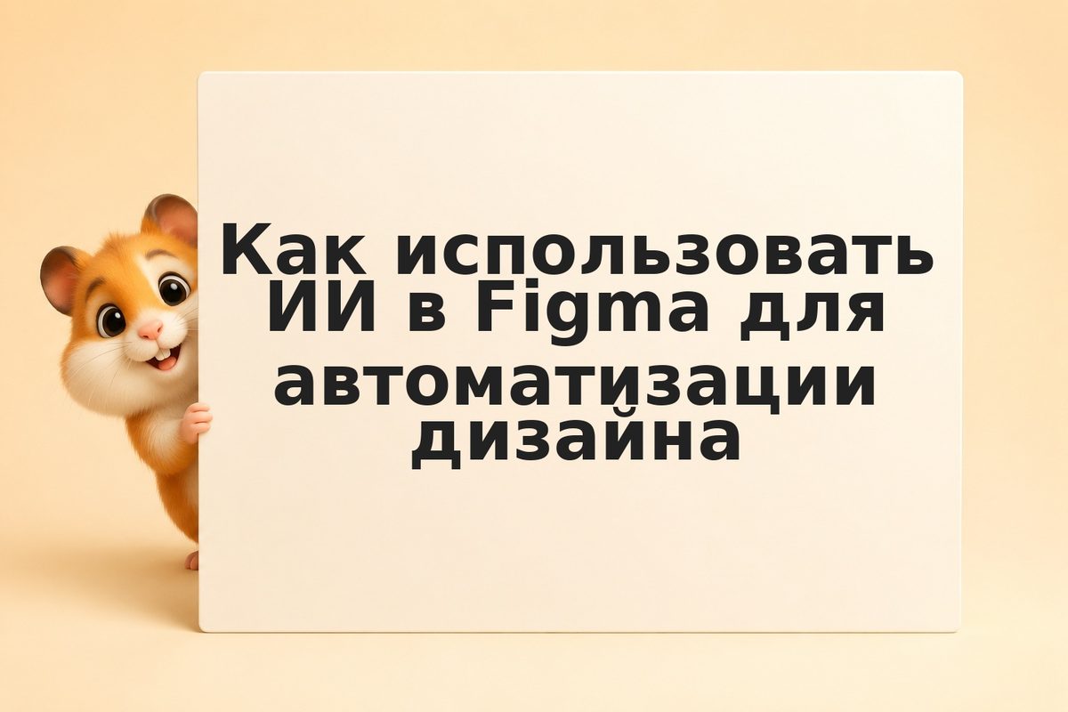 Как использовать ИИ в Figma для автоматизации дизайна