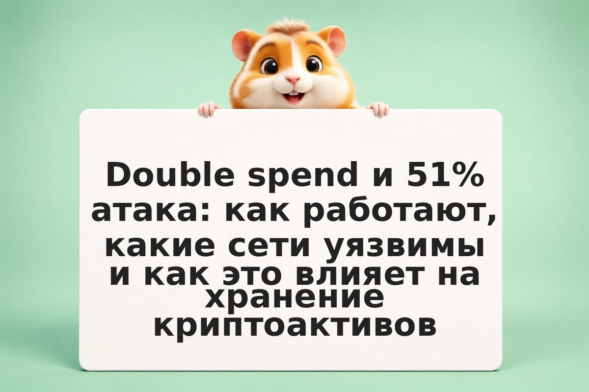 Double spend и 51% атака: как работают, какие сети уязвимы и как это влияет на х