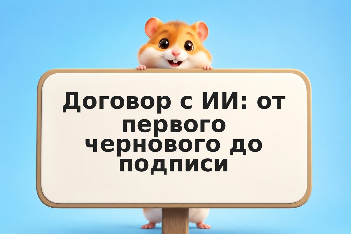 Договор с ИИ: от первого чернового до подписи