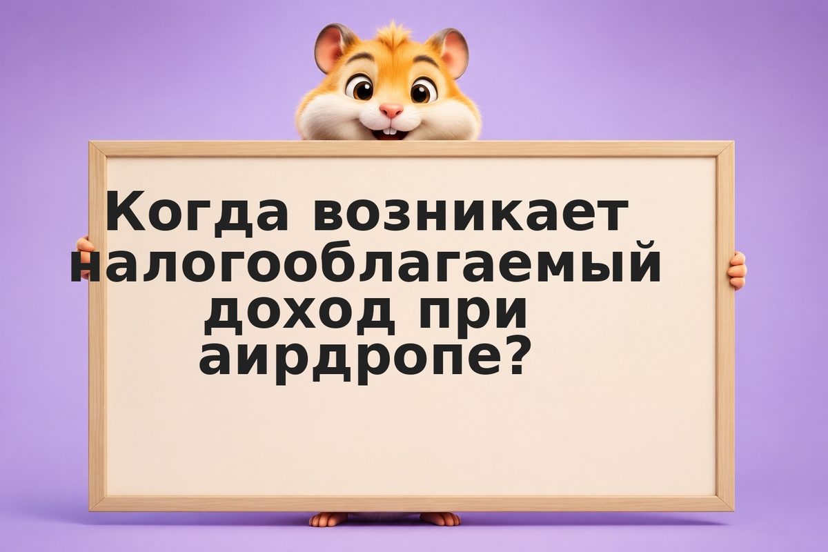 Налог на аирдроп: момент возникновения дохода и расчёт налоговой базы