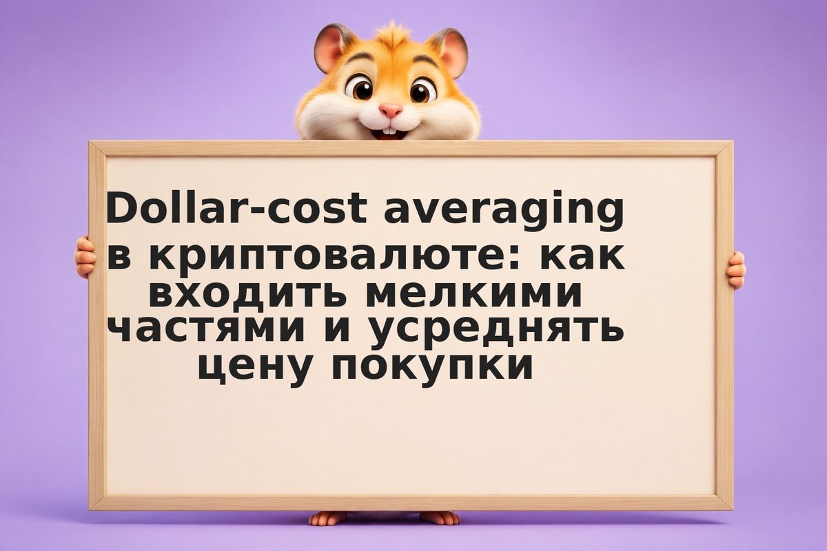 Dollar-cost averaging в криптовалюте: как входить мелкими частями и усреднять це