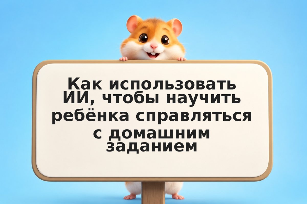 Как использовать ИИ, чтобы научить ребёнка справляться с домашним заданием