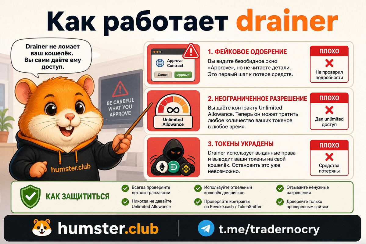 Дрейнер кошелька: как работает и как защититься