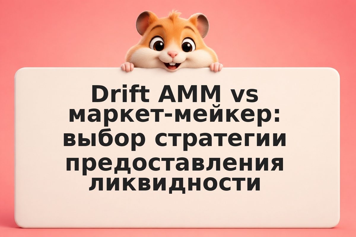 Drift AMM vs маркет-мейкер: выбор стратегии предоставления ликвидности