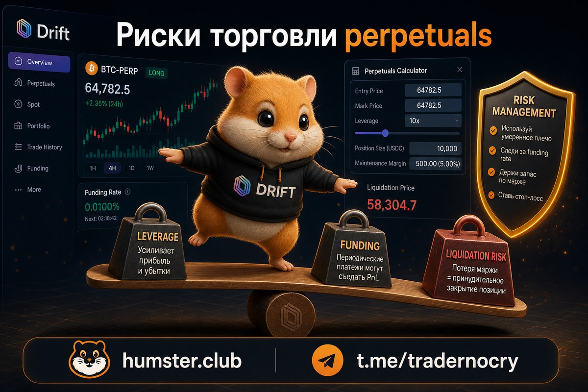Drift Protocol: торговля вечными фьючерсами на Solana