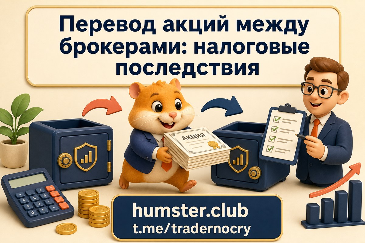 Перевод акций между брокерами: когда возникает налог, а когда нет