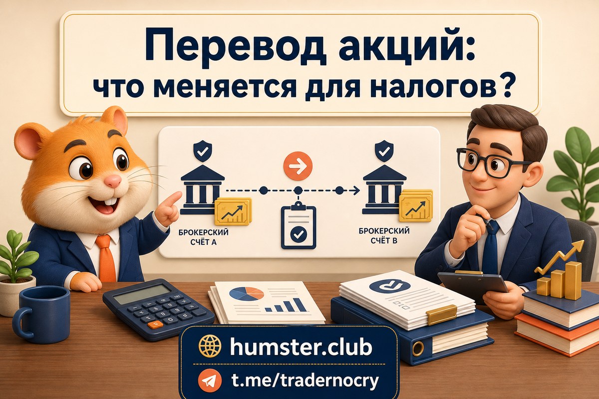 Перевод акций между брокерами: когда возникает налог, а когда нет