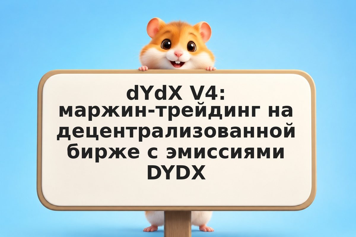 dYdX V4: маржин-трейдинг на децентрализованной бирже с эмиссиями DYDX