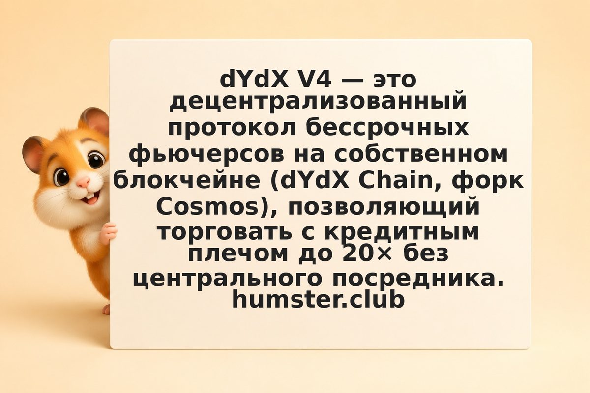 dYdX V4: маржин-трейдинг на децентрализованной бирже с эмиссиями DYDX
