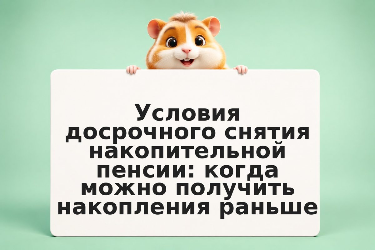 Условия досрочного снятия накопительной пенсии: когда можно получить накопления 