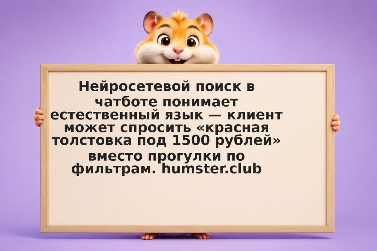 Чат-поиск товаров: как нейросеть помогает клиентам находить нужное быстрее