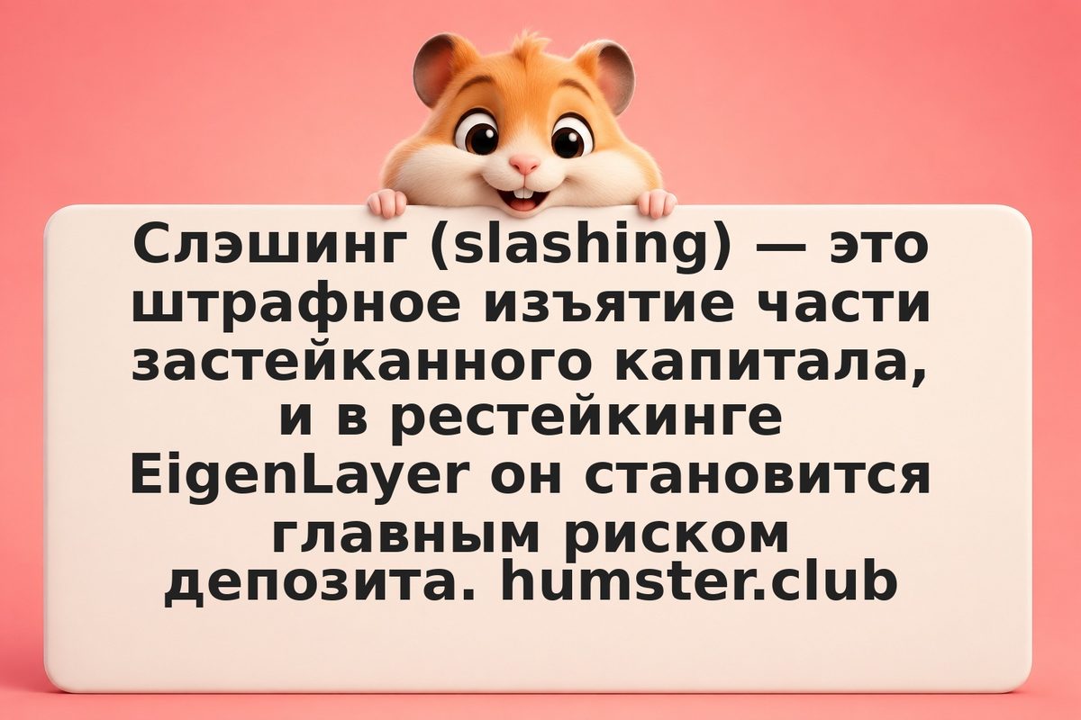 EigenLayer слэшинг: механика потери депозита и сценарии риска